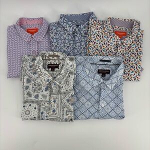 Johnston & Murphy Men's Multicolor Patterned Shirts
